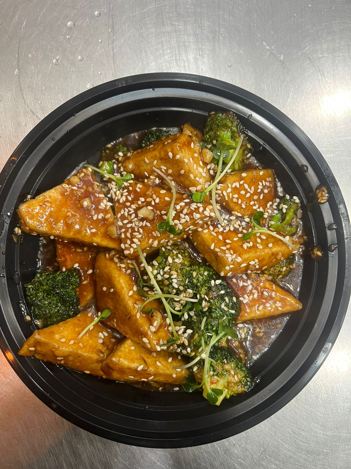 fried Tofu and Broccoli